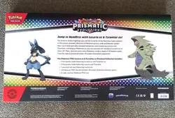 Pokemon PRISMATIC EVOLUTIONS Lucario EX and Tyranitar EX Premium Sam’s Club New - Image 3
