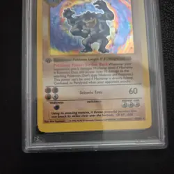 1999 Pokemon Game Machamp-Holo 1st Edition-Shadowless - PSA 7 NM - Image 4
