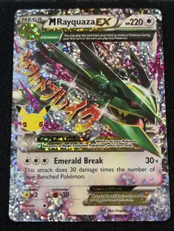 M Rayquaza EX - 76/108 Celebrations 25th Classic Collection Pokemon TCG - LP/NM - Image 1