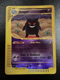 Gengar 13/165 Expedition Base Set Reverse Holo Rare WOTC Yukiko Baba Pokemon TCG - Image 1