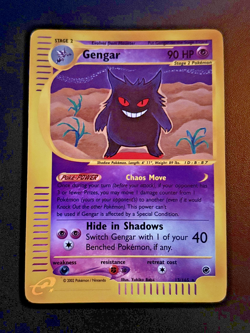 Gengar 13/165 Expedition Base Set Reverse Holo Rare WOTC Yukiko Baba Pokemon TCG - Image 3