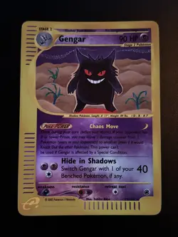 Gengar 13/165 Expedition Base Set Reverse Holo Rare WOTC Yukiko Baba Pokemon TCG - Image 4
