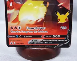 Pokemon TCG Lance’s Charizard V SWSH133 Black Star Promo Celebrations Near Mint - Image 3