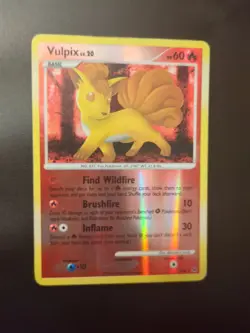 Pokemon TCG Shiny Vulpix SH6 Reverse Holo Platinum - Image 1