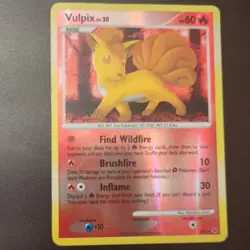 Pokemon TCG Shiny Vulpix SH6 Reverse Holo Platinum - Image 3