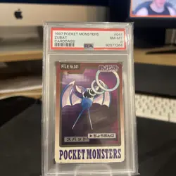Pokemon Carddass Zubat No.041 Pocket Monsters Bandai 1997 Japanese PSA 8 - Image 1