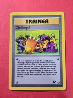 2000 Pokemon Team Rocket Unlimited #74 Challenge, UC, NF/H, cds1 - Image 1