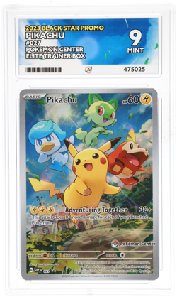 Pikachu SVP027 Pokemon Center Stamped - ACE 9 - Black Star Promo - Pokemon TCG - Image 1