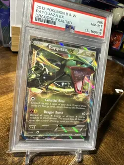 2012 Pokemon Black And White Dragons Exalted #85 Rayquaza EX PSA 8 - Image 3