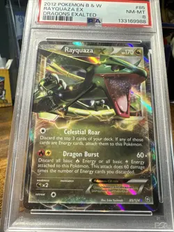 2012 Pokemon Black And White Dragons Exalted #85 Rayquaza EX PSA 8 - Image 4