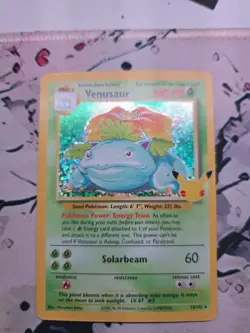 Pokemon Venusaur 25th Anniversary Holo Rare Celebrations NM - Image 1