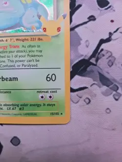 Pokemon Venusaur 25th Anniversary Holo Rare Celebrations NM - Image 4