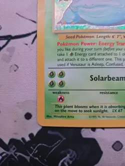 Pokemon Venusaur 25th Anniversary Holo Rare Celebrations NM - Image 5