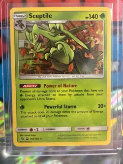 Sceptile 10a/168 Holo Rare Alt Art Pokemon 2019 Celestial Storm - LP - Image 1
