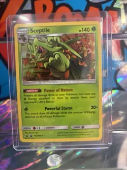 Sceptile 10a/168 Holo Rare Alt Art Pokemon 2019 Celestial Storm - LP - Image 2