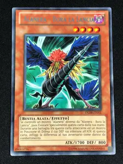 YUGIOH BLACKWING BORA THE SPHERE DL09-EN011 RARE LIGHT PLAY ITALIAN - Image 1