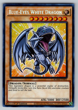 Blue-Eyes White Dragon Yugioh BLMM-EN001 Secret Rare NM - Image 1