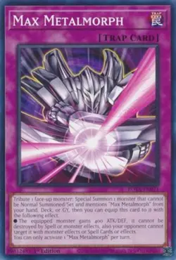 Yugioh! Max Metalmorph - ROTA-EN071 - Common - 1st Edition Near Mint, English - Image 1