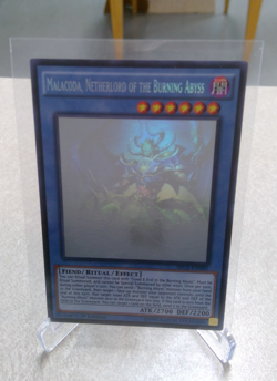 Yu-Gi-Oh TCG Malacoda Netherlord Of The Burning Abyss SECE-EN085 Ghost Rare - Image 1