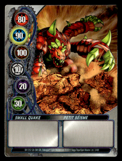 Bakugan Card - Small Quake (Vertexx) - Gate - Mechtanium Surge - Image 1
