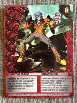 Bakugan: Mechtanium Surge | Light The Ground | Red 🔴 Ability Card | 31/48f - Image 3