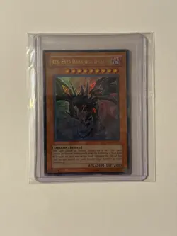 Yu-Gi-Oh! ULTRA RARE HOLO CARD RED-EYES DARKNESS DRAGON SD1-EN001 - NM/LP! - Image 1