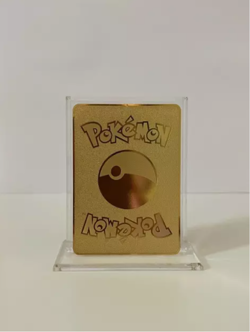 Pikachu Mario Vmax 10000HP Pokemon Gold Metal Card FunArt/Display/Gift - Image 2