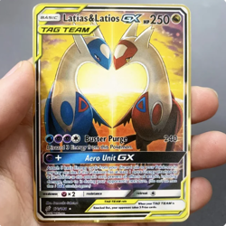 Pokemon Latias&Latios GX 170/181 Gold Metal Card Collectible/Gift/Display - Image 1