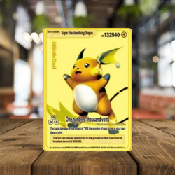 POKEMON RAICHU METAL COLLECTABLE CARDS 132540HP FULL ART FunArt - Image 1
