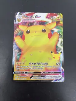 Pikachu VMAX SWSH062 Promo Full Art Holo Pokemon Card - Image 1