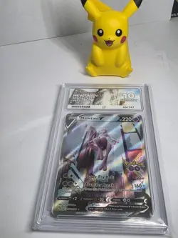 Pokemon TCG Mewtwo v Full Art Ace 10 Pokemon Go Card 072/078 - Image 1