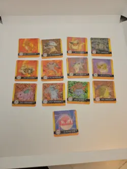 Lot of 14 Pokemon Artbox 1999 Premier Edition Action Flipz 3D Cards Eevee Meowth - Image 1