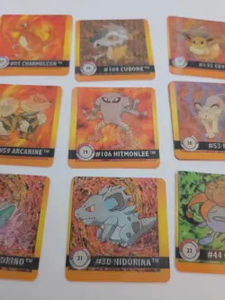 Lot of 14 Pokemon Artbox 1999 Premier Edition Action Flipz 3D Cards Eevee Meowth - Image 3
