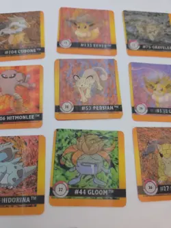 Lot of 14 Pokemon Artbox 1999 Premier Edition Action Flipz 3D Cards Eevee Meowth - Image 4