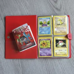 Vintage Pokemon Card Binder WOTC TCG Shadowless 1st Edition Black White Base Set - Image 1