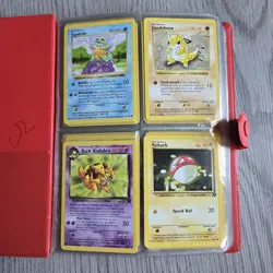 Vintage Pokemon Card Binder WOTC TCG Shadowless 1st Edition Black White Base Set - Image 4