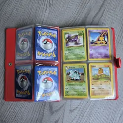 Vintage Pokemon Card Binder WOTC TCG Shadowless 1st Edition Black White Base Set - Image 5