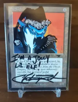 MTG Su-Chi Artist Proof Sketched Inscribed Signed by Chris Rush Antiquities - Image 1