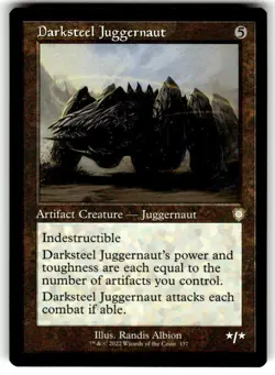 Darksteel Juggernaut (Retro Frame) Commander: the Brothers' War Regular MG - Image 1