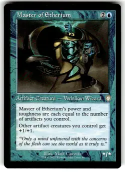 Master of Etherium (Retro Frame) Commander: the Brothers' War Regular MTG - Image 1