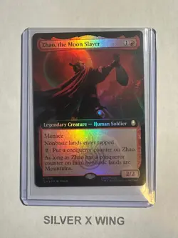 Zhao, the Moon Slayer Extended Art Foil x1, MTG, Avatar: The Last Airbender, NM - Image 1