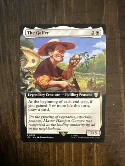 MTG The Gaffer 0096 NM Non-Foil Extended Art Lord of the Rings - Image 1