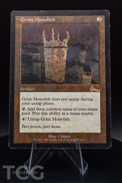 Grim Monolith: 1999 Magic the Gathering - Urza's Legacy Regular - Image 1