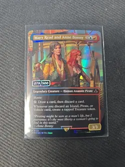 Mary Read and Anne Bonny Serialized 79/500 Magic the Gathering 2024 - Image 1