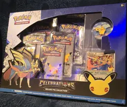 Pokemon TCG Celebrations Deluxe Pin Collection Zacian LV.X *Sealed* - Image 1