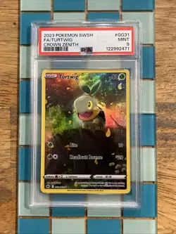 GRADED PSA 9 2023 Pokemon SWSH FA/Turtwig Crown Zenith #GG31 - Image 1