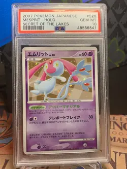 PSA 10 Mesprit-Holo 520 Secret Of The Lakes Pokemon Diamond & Pearl - Image 1