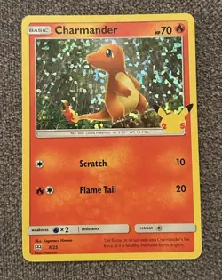 Charmander 9/25 NM Holo Pokemon TCG McDonald’s 25th Anniversary Celebrations - Image 1