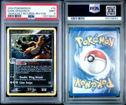 Pokemon Dragonite Reverse Holo Team Rocket Returns #15 PSA 9 🌀SWIRL-NEW CERT🌀 - Image 2