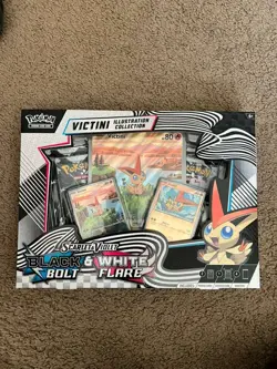 Pokemon TCG Scarlet and Violet Black Bolt and White Flare Sealed Victini Box New - Image 1
